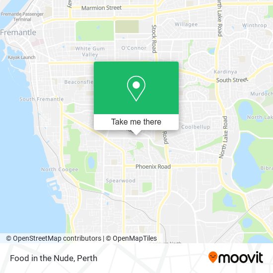 Food in the Nude map