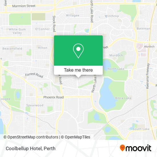 Mapa Coolbellup Hotel