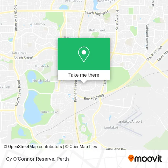 Mapa Cy O'Connor Reserve