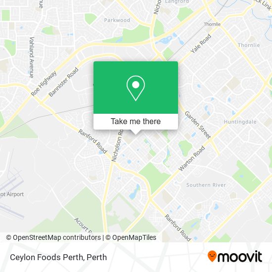 Mapa Ceylon Foods Perth