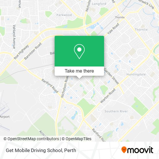 Mapa Get Mobile Driving School