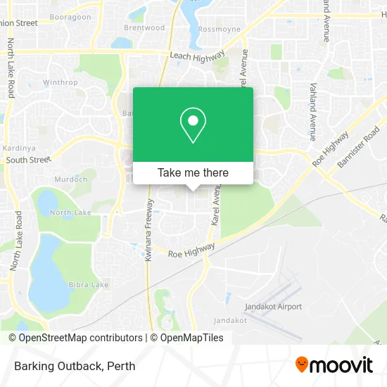 Mapa Barking Outback