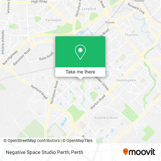 Mapa Negative Space Studio Perth