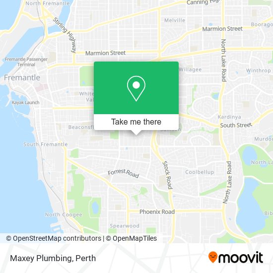 Maxey Plumbing map