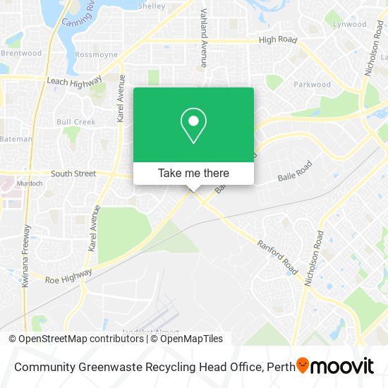 Community Greenwaste Recycling Head Office map