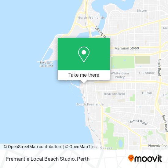 Fremantle Local Beach Studio map