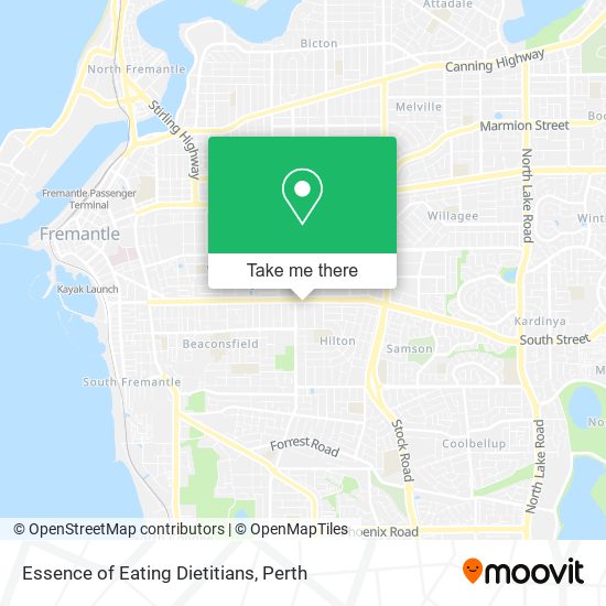 Essence of Eating Dietitians map