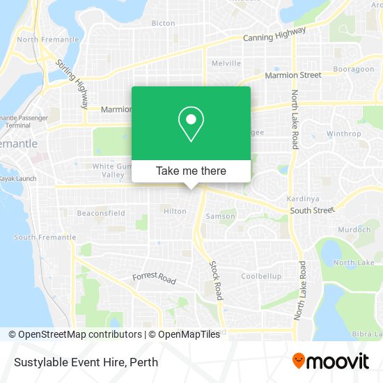 Sustylable Event Hire map