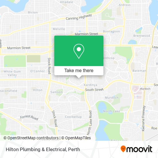 Hilton Plumbing & Electrical map