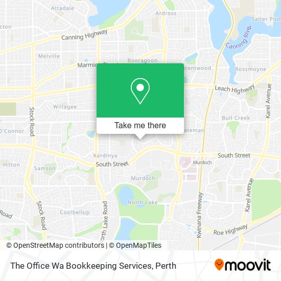 The Office Wa Bookkeeping Services map