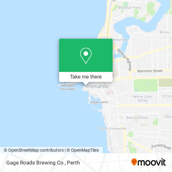 Gage Roads Brewing Co. map