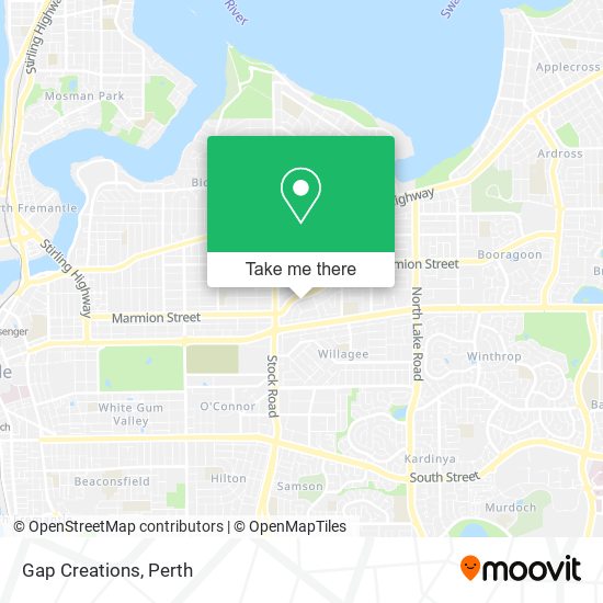 Gap Creations map