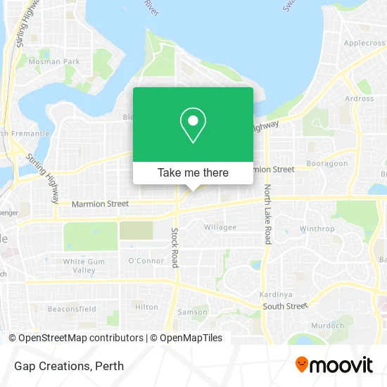 Gap Creations map