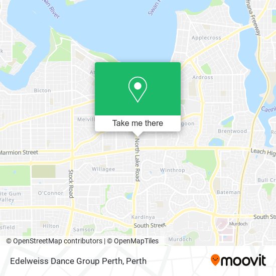 Edelweiss Dance Group Perth map