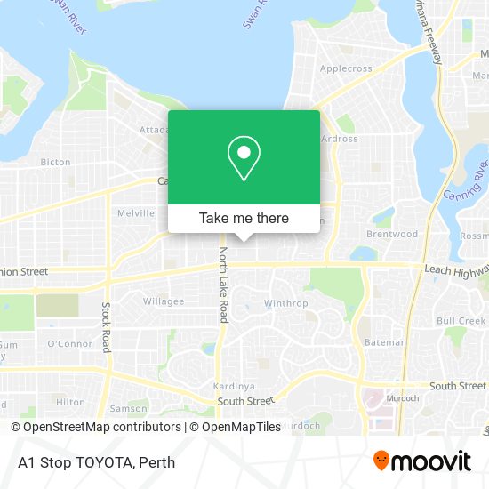 A1 Stop TOYOTA map