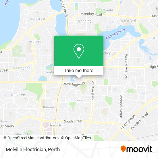 Melville Electrician map