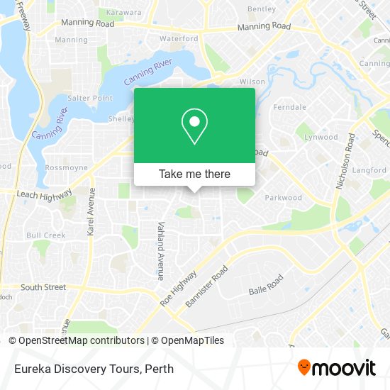 Eureka Discovery Tours map