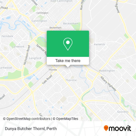 Dunya Butcher Thornl map