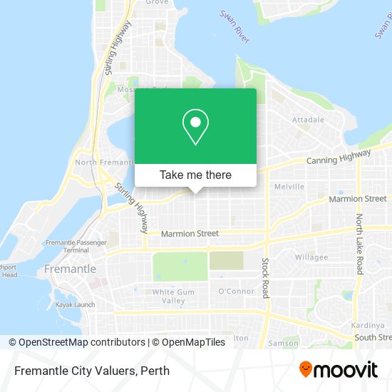 Mapa Fremantle City Valuers