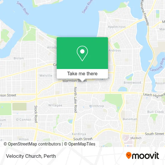 Mapa Velocity Church
