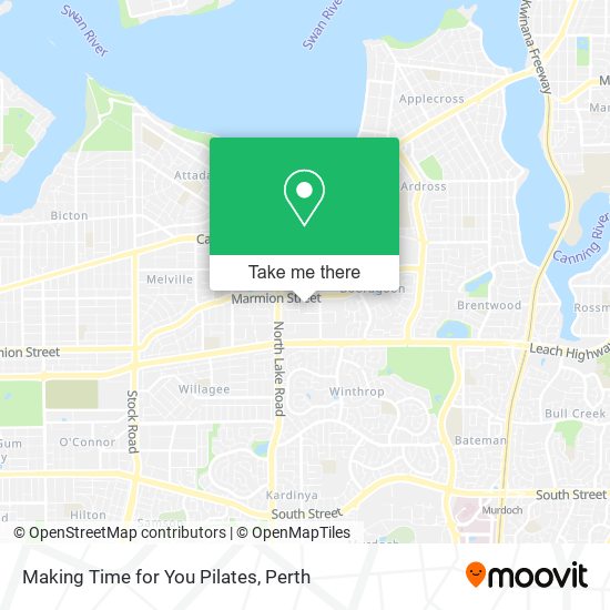 Making Time for You Pilates map