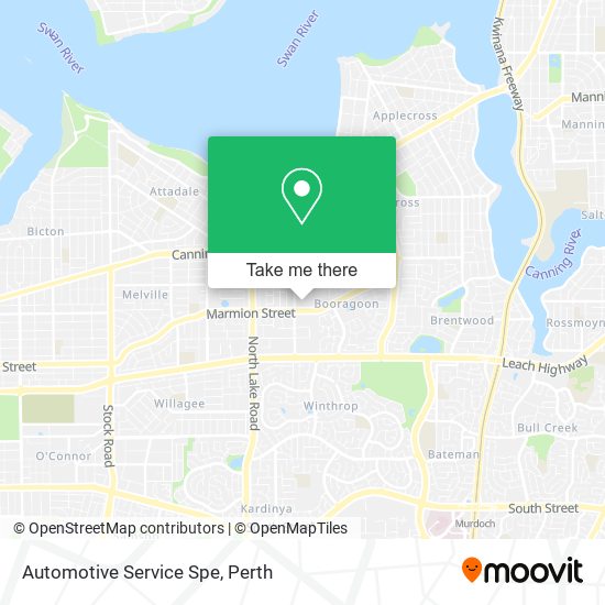 Automotive Service Spe map