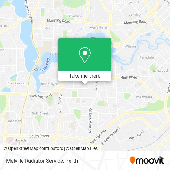 Melville Radiator Service map