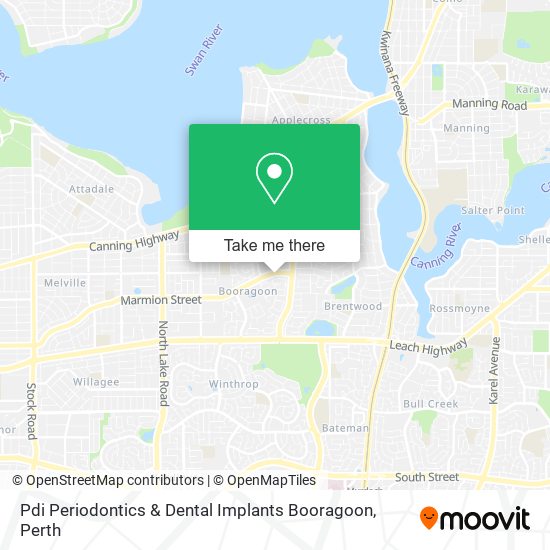 Mapa Pdi Periodontics & Dental Implants Booragoon