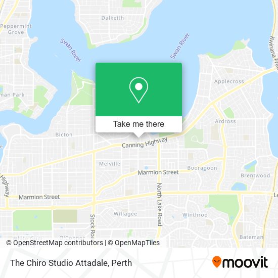 The Chiro Studio Attadale map