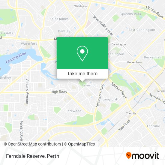 Mapa Ferndale Reserve