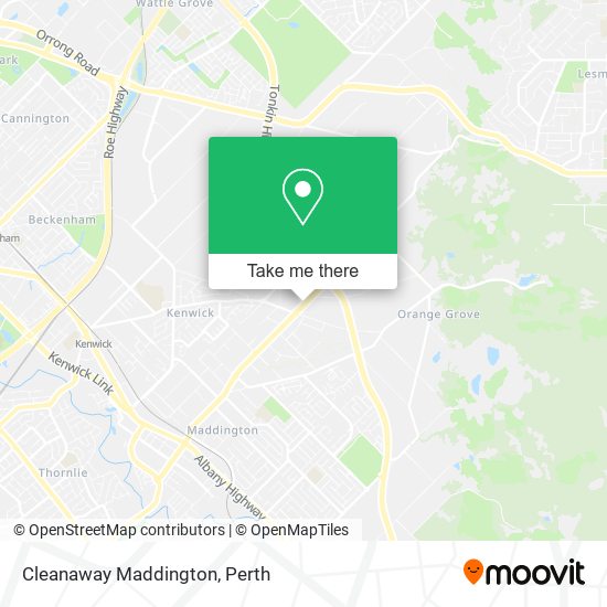 Cleanaway Maddington map