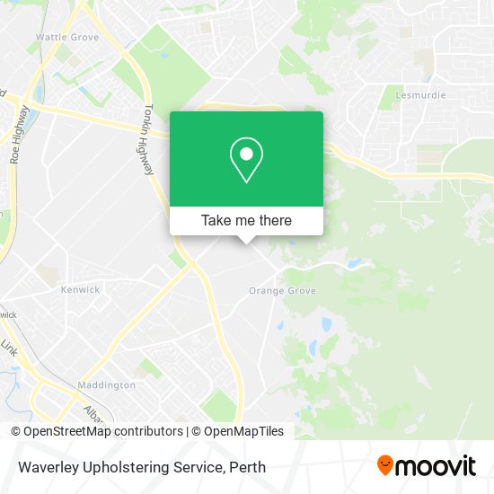 Mapa Waverley Upholstering Service