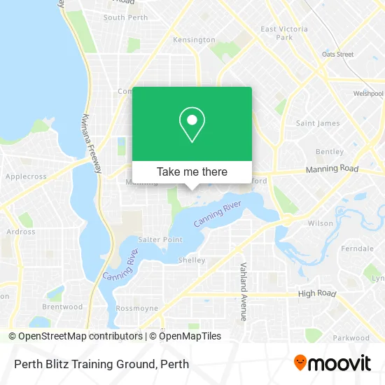 Perth Blitz Training Ground map