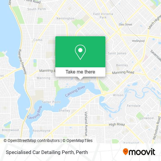 Specialised Car Detailing Perth map