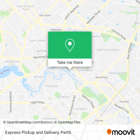 Mapa Express Pickup and Delivery