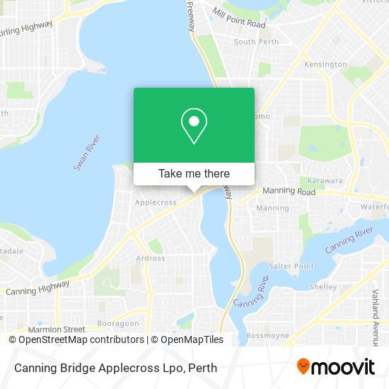 Mapa Canning Bridge Applecross Lpo