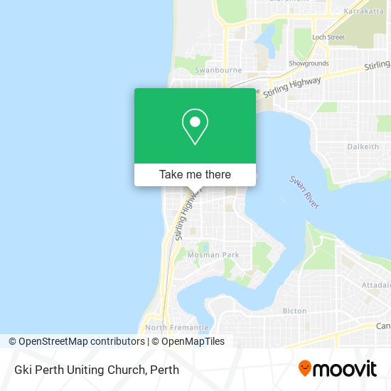 Gki Perth Uniting Church map