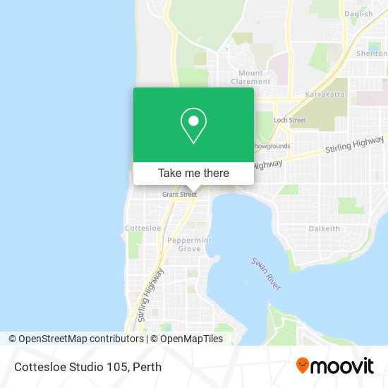 Cottesloe Studio 105 map