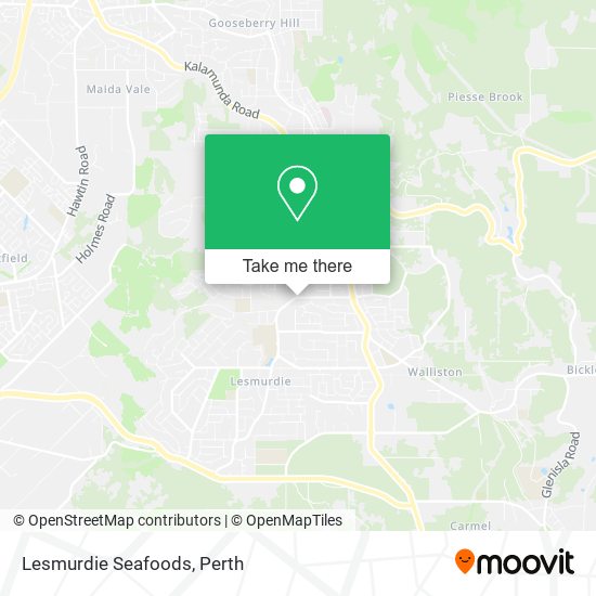 Lesmurdie Seafoods map