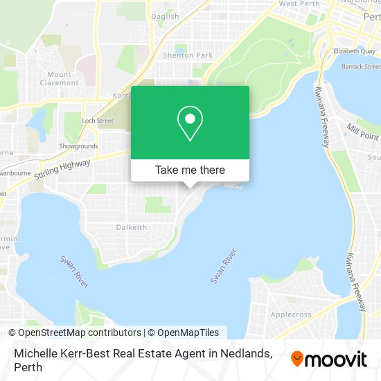 Michelle Kerr-Best Real Estate Agent in Nedlands map