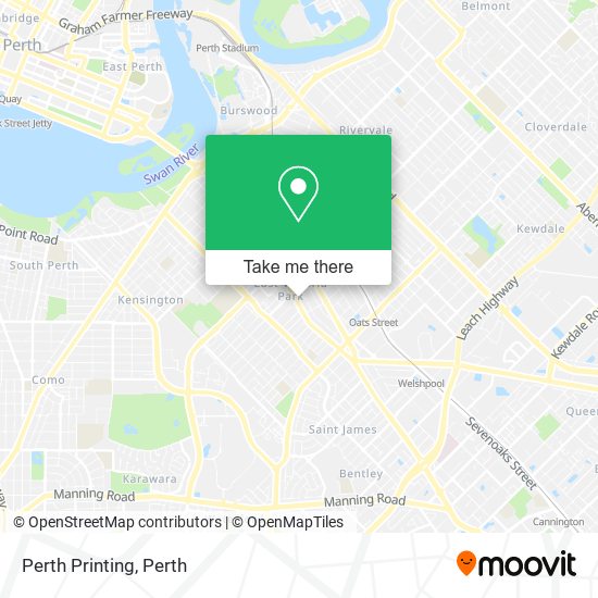 Mapa Perth Printing