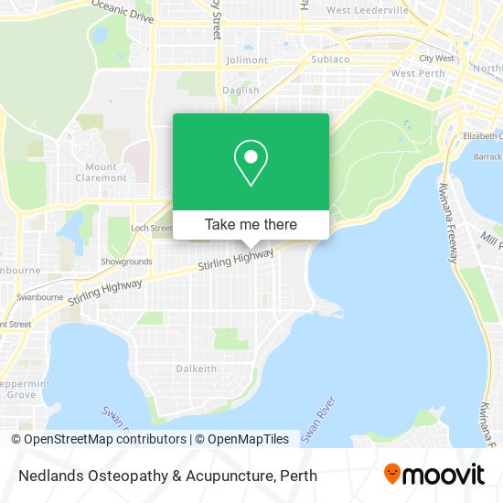 Nedlands Osteopathy & Acupuncture map
