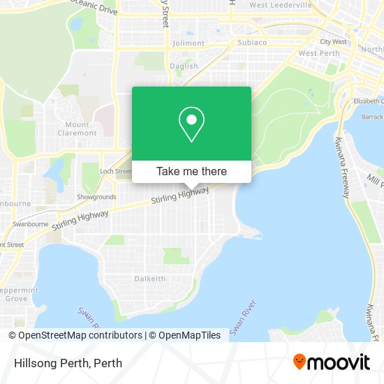 Hillsong Perth map