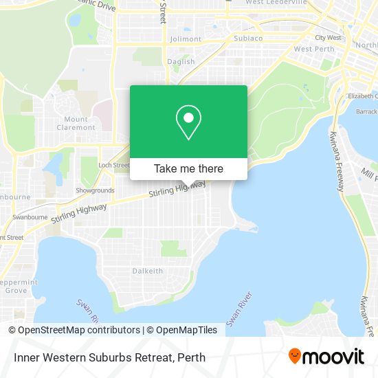 Mapa Inner Western Suburbs Retreat