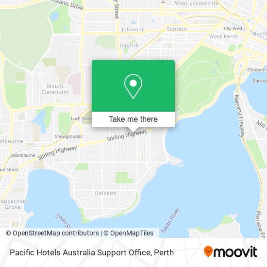 Mapa Pacific Hotels Australia Support Office