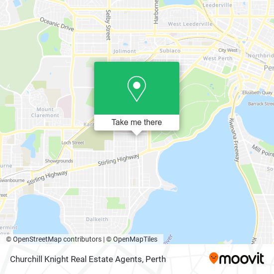 Churchill Knight Real Estate Agents map