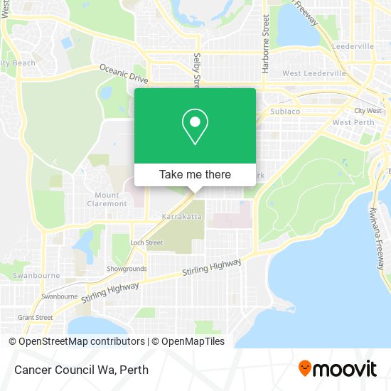 Mapa Cancer Council Wa