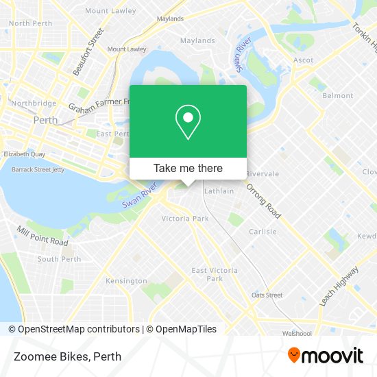 Mapa Zoomee Bikes