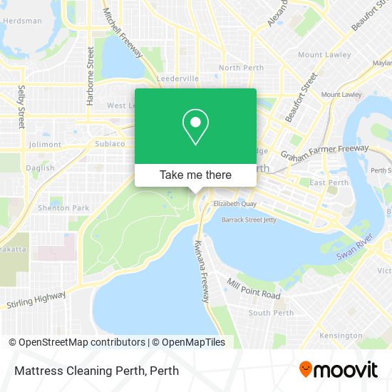 Mattress Cleaning Perth map