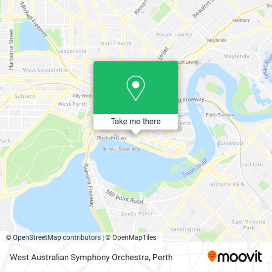 West Australian Symphony Orchestra map